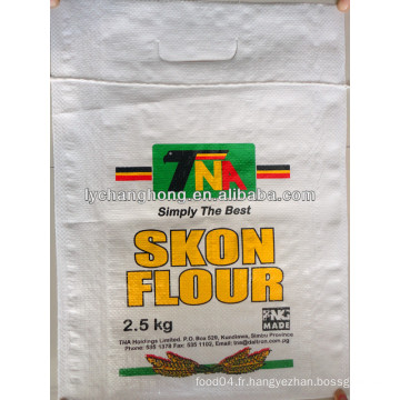 Paquet promotionnel de sachet de farine tissée PP 50kg